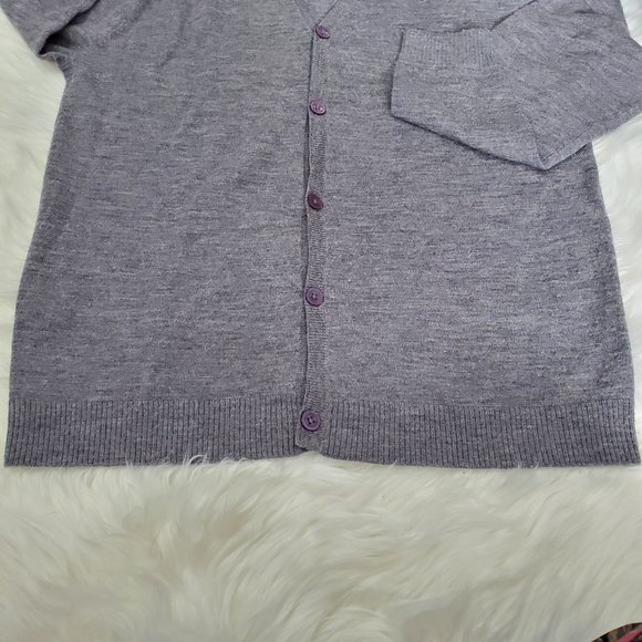 Men's Pierre Cardin Cardigan/Heather Gray/Size M - Picture 4 of 11